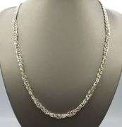 925 Sterling silver fancy link chain necklace