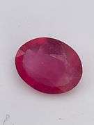 CERTIFIED NATURAL RUBY 2.55 CARAT OVAL SHAPED.