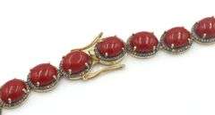 Fantastique Brand New European Direct From manufacturer 42.50CTW Oval Cabochon-Cut Corals & 3.75CTW 