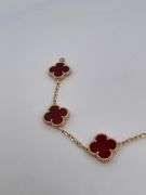 CERTIFIED BRAND NEW 18K YELLOW GOLD CLOVER LEAF BRACELET