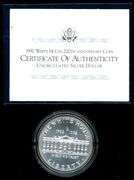 1992 White House BU Commemorative Silver Dollar in Box w/CoA