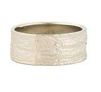 Gents 9.0MM Textured Wedding Band Ring in 18K