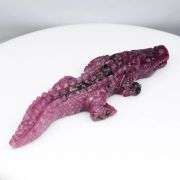 Look at this 67.46ct alligator cut from pure Ruby!