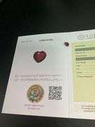 CERTIFIED NATURAL RUBY 2.61 CARAT HEART SHAPE.
