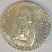 Near Gem BU 1920 Pilgrim Commemorative Half Dollar