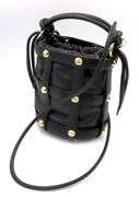 Ferragamo black leather Cage bucket