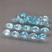 Glittering! 25 piece 11.85ct full fire sky blue Topaz set!
