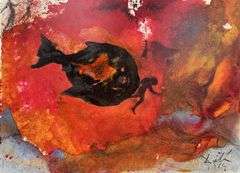 Highly Collectible and Rare Salvador Dali Original Lithograph from the 'Biblia Sacra' Suite