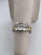 CERTIFIED BRAND NEW PLATINUM AND 18K GOLD DIAMOND BAND / RING