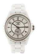 Chanel J12 3841, 36mm, Diamond Dial, White Ceramic Ladies Watch
