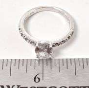 CZ Gemstone Ring in Sterling Silver