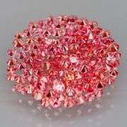 Vibrant color! Diamond cut! 2.38ct cherry pink Sapphire set!