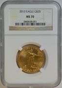Flawless NGC MS70 graded 2013 $25 American Gold Eagle coin