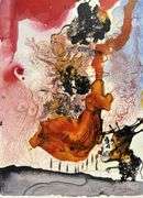 Highly Collectible and Rare Salvador Dali Original Lithograph from the 'Biblia Sacra' Suite