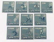 1999 Lot of 10 Pokémon Evolution Stickers
