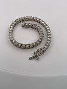 CERTIFIED 14K WHITE GOLD DIAMOND TENNIS BRACELET 7.50 CARATS