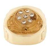 Gents 1.05ctw Round Diamond Rolex Style Ring in 14K