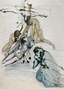 Highly Collectible and Rare Salvador Dali Original Lithograph from the 'Biblia Sacra' Suite