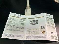 CERTIFIED 14K WHITE AND ROSE GOLD DIAMOND BAND