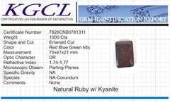 Huge Certified 1000 Ct Museum Size Natural Red Ruby Kyanite Solitaire