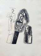 Extremely Collectible Vintage Picasso Woodcut on Paper