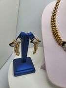 Magnificent 18KT Yellow Gold 5+ CTTW Diamond Necklace and Earring Set