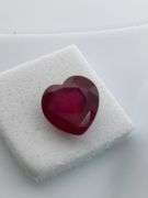 CERTIFIED NATURAL RUBY 2.64 CARAT HEART SHAPE.
