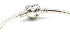 Pandora Celestial heart clasp bangle bracelet