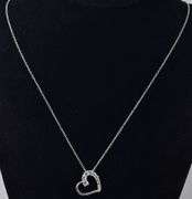 CZ Gemstone Pendant Necklace in Sterling Silver