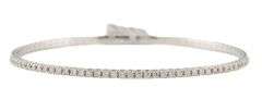 New 0.71ctw Round Diamond Flex Bangle Bracelet in 14K