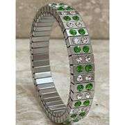 5ct Peridot Crystal Bracelet