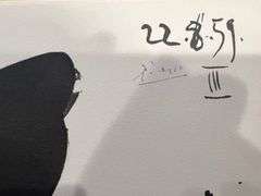 Pablo Picasso Toro "Bullfighter" Lithograph from 1960 Portfolio