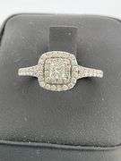 certified brand new NEIL LANE 14K WHITE GOLDnatural diamond engagement ring
