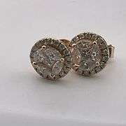 CERTIFIED BRAND NEW 14K YELLOW GOLD DIAMOND STUDS