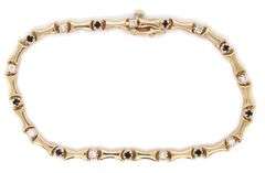 Tasteful 14K YG Sapphire and Diamond Bracelet