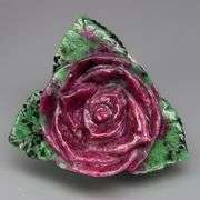 Captivating 135.95ct hand carved Ruby in Zoisite