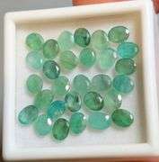 You get a beautiful mix of greens in this 9.35ct Emerald set!