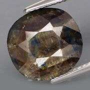 Black and silver! Real silver! 6.78ct untreated Sapphire!