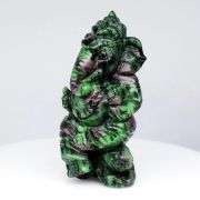 Fantastic color! 229.77ct Ruby in Zoisite Ganesh carving!