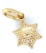 18kt Yellow gold Gastone Lebo open art star pendant
