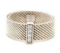 Tiffany & Co diamond somerset ring in 925 sterling silver
