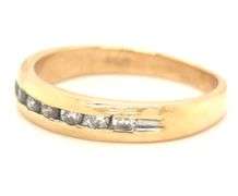 In Demand 14K YG Channel Set Diamond Band