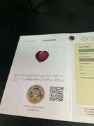 CERTIFIED NATURAL RUBY 2.64 CARAT HEART SHAPE.