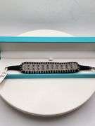 New! +15 ctw all natural tourmaline and diamond  weaved on fabric bracelet