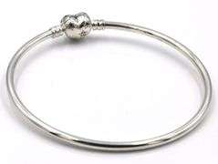 Pandora Celestial heart clasp bangle bracelet