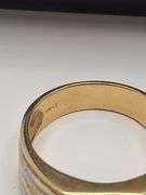 Gents 18KT Yellow Gold Emerald and Diamond Ring