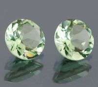 Well cut 2.86ct green Amethyst pair