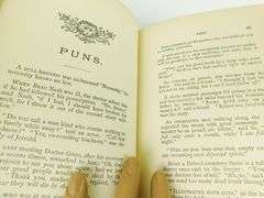 1878 Witty Sayings Antique Book
