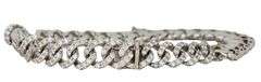 9.0MM 8.75ctw Diamond Curb Link Bracelet in 18K