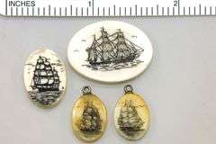 Vintage Scrimshaw Lot